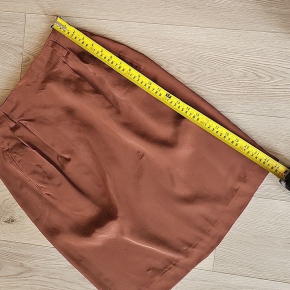 Vintage Silk Braemar Petites Jeremy Scott Knee Length Midi Skirt, Vintage Size 8 - Picture 14 of 16